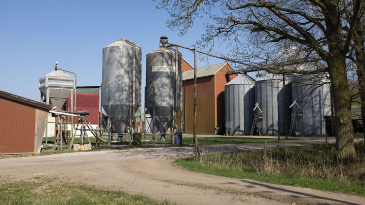 Silos för torkning.