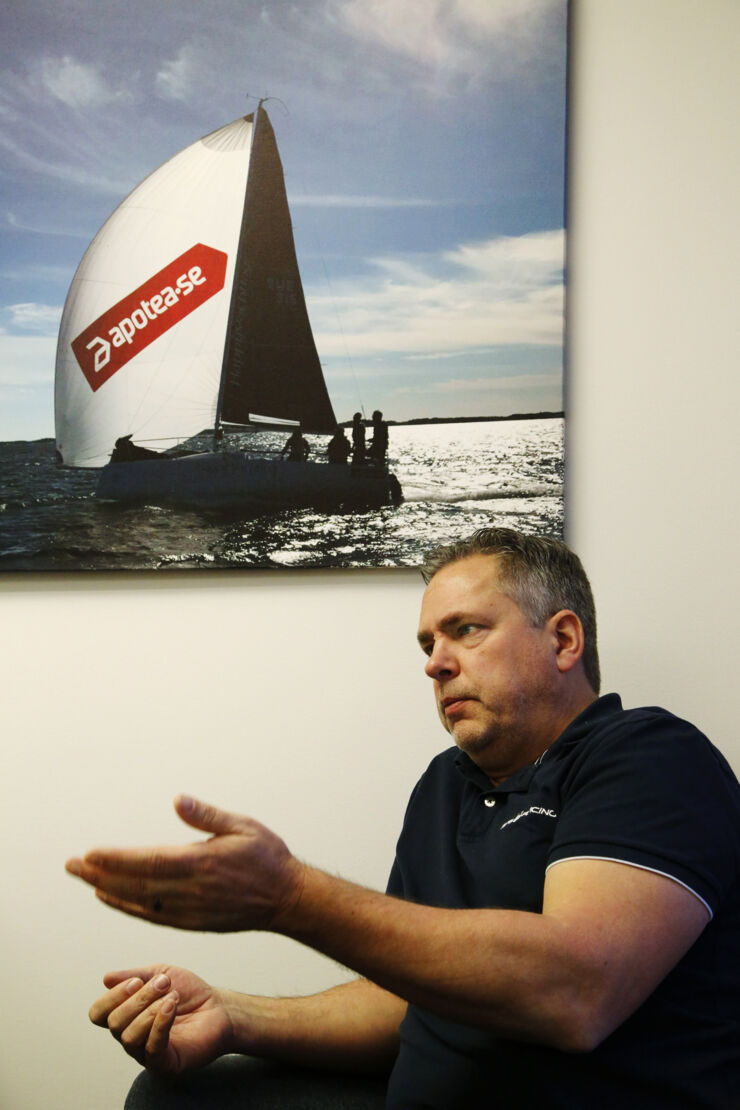 Pär Svärdson in his office room.