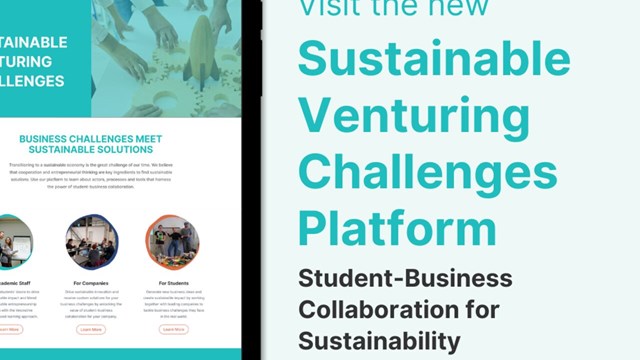 Information om plattformen Sustainable Venturing Challenges 