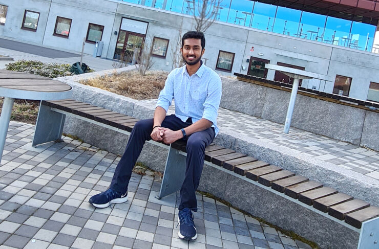 Male international student from India