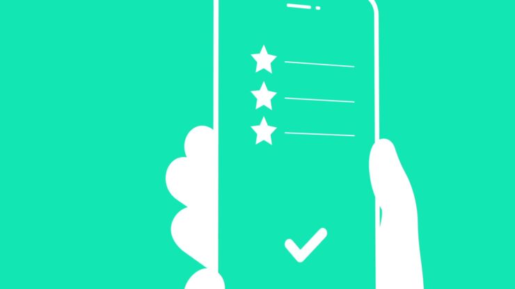 Bild som illustrerar valda alternativ i en mobiltelefon