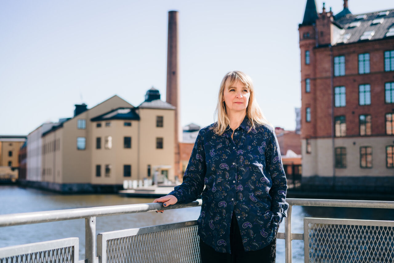 Claudia Tazreiter at the Norrköping campus.