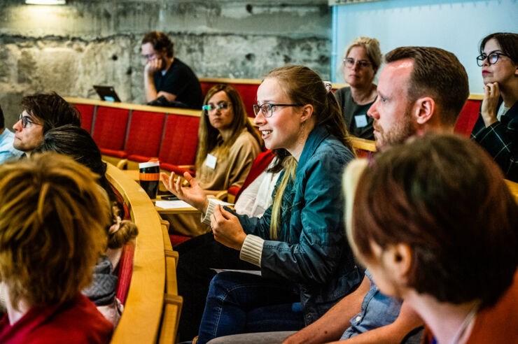 Participants discussing. 