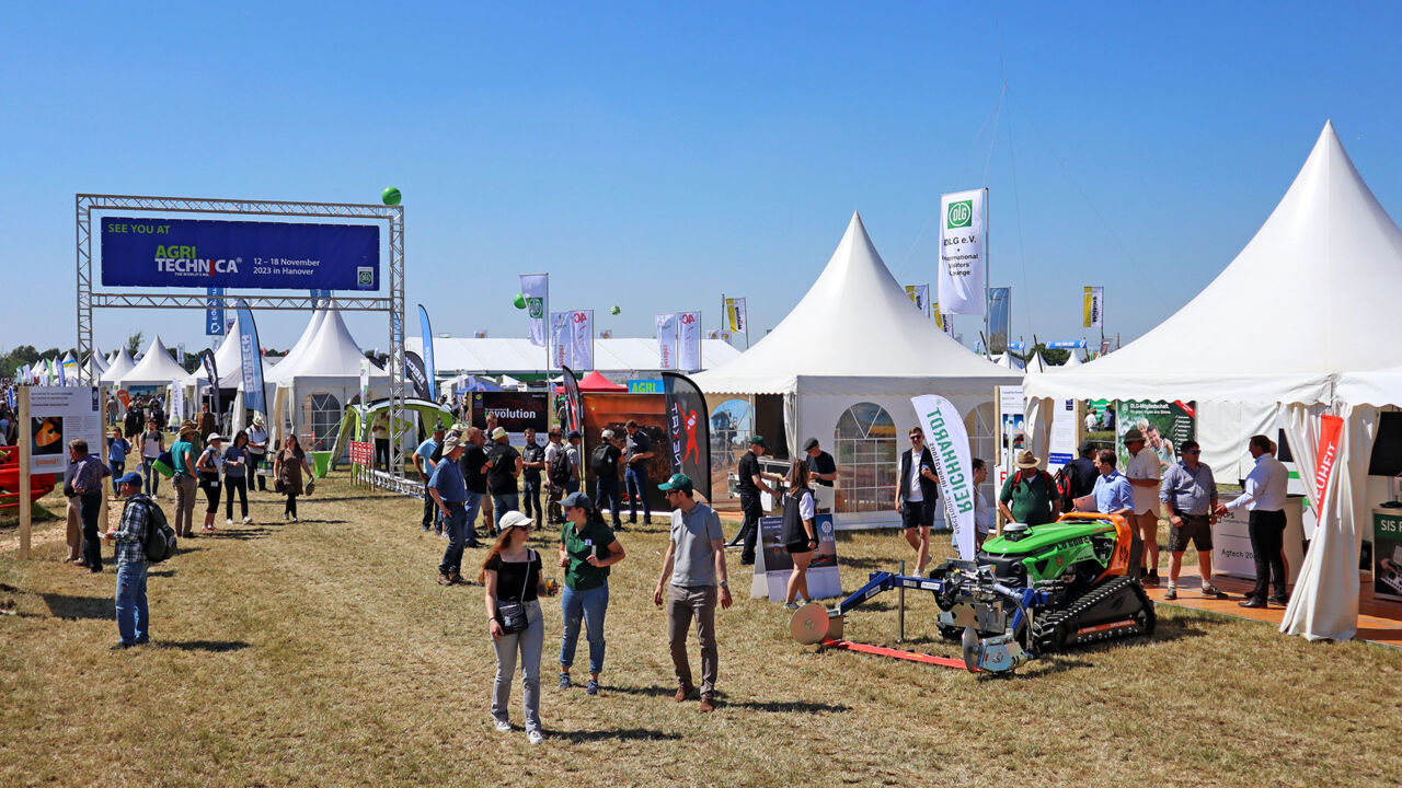 en bild på mässan inom lantbruket i Tyskland