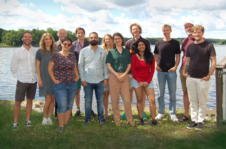 Gruppbild på doktorander