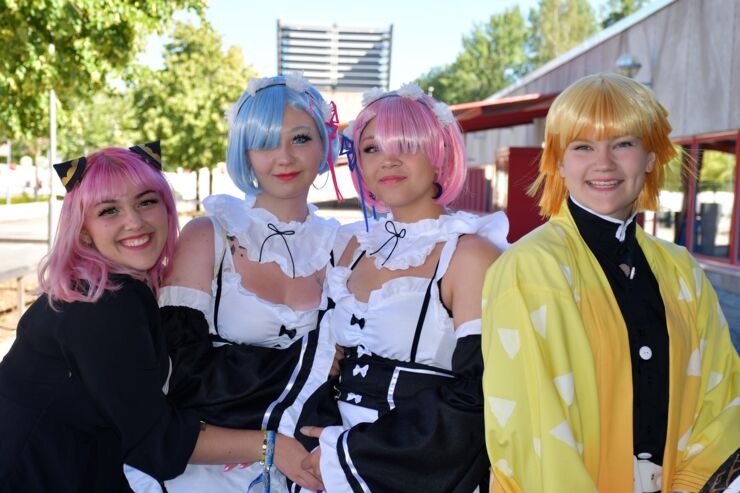 Naila Efendieva, Nathalie Persson, Isabella Wennerberg och Kajsa Brattkull.