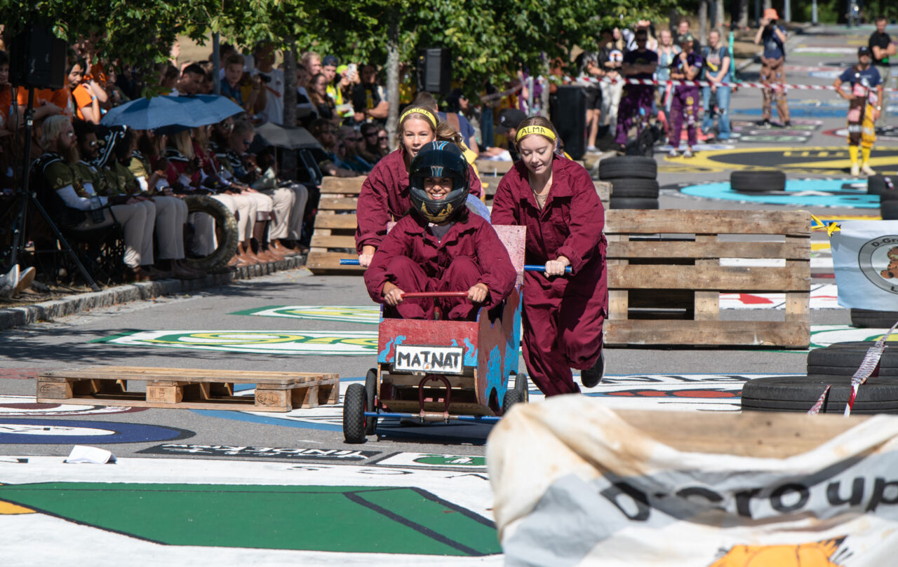 Bild på lådbilsrace.