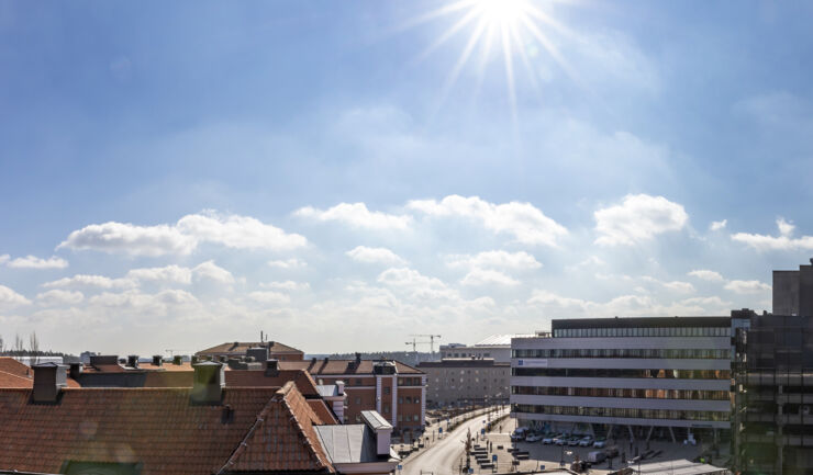 Photo view over University Hospital in Linköping.