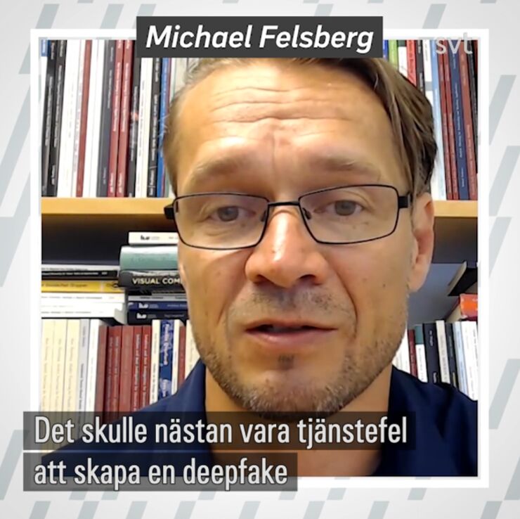 Skärmdump från svt.se på Michael Felsberg