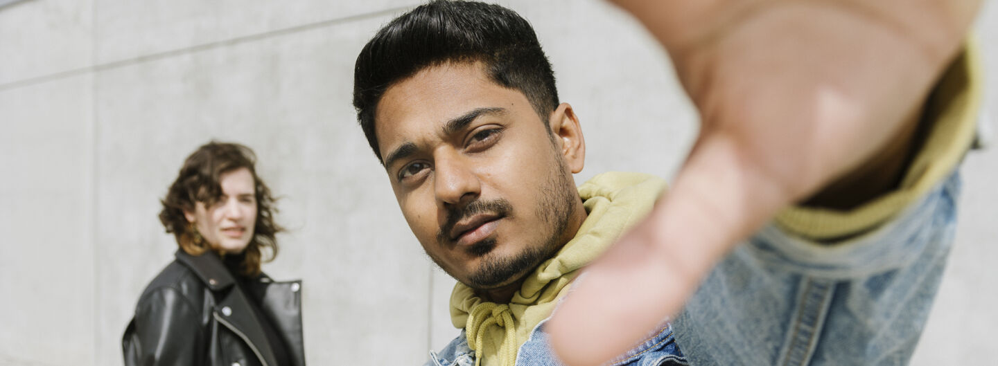 Two students at Studenthuset, Campus Valla.