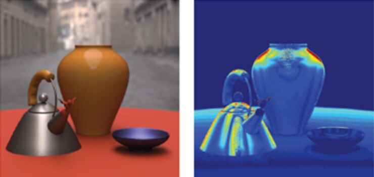 Rendering with different material properties