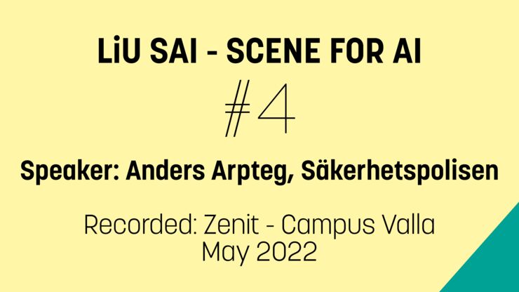 LiU SAI - Scene for AI #4