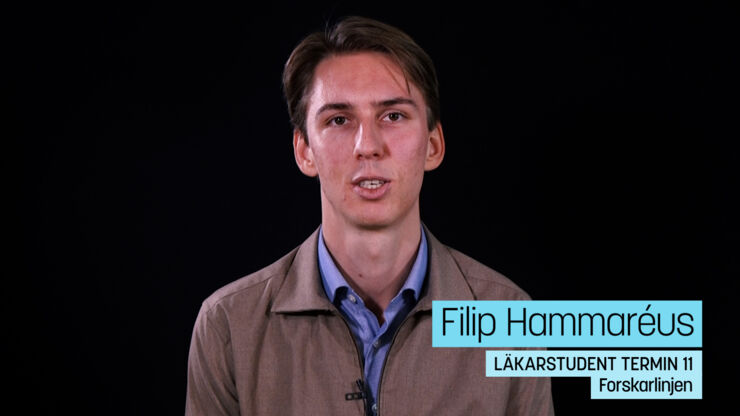 Läkarstudent Filip Hammaréus