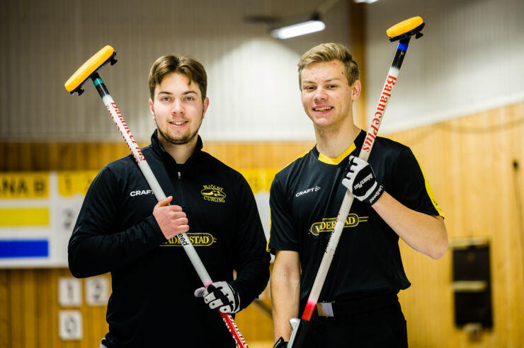 Bild på Axel Landelius och Alfons Johansson, LiU Elitidrott.