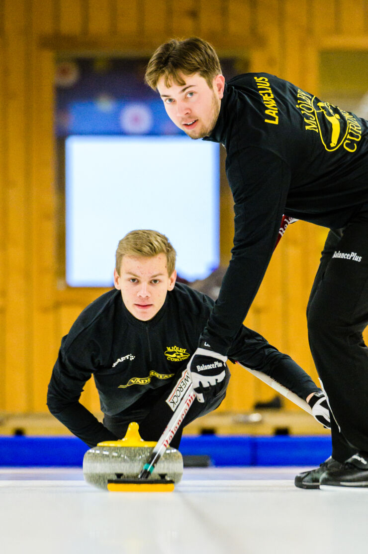 Bild på Alfons Johansson och Axel Landelius, LiU Elitidrott.