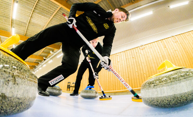 Bild på Axel Landelius och Alfons Johansson, LiU Elitidrott.