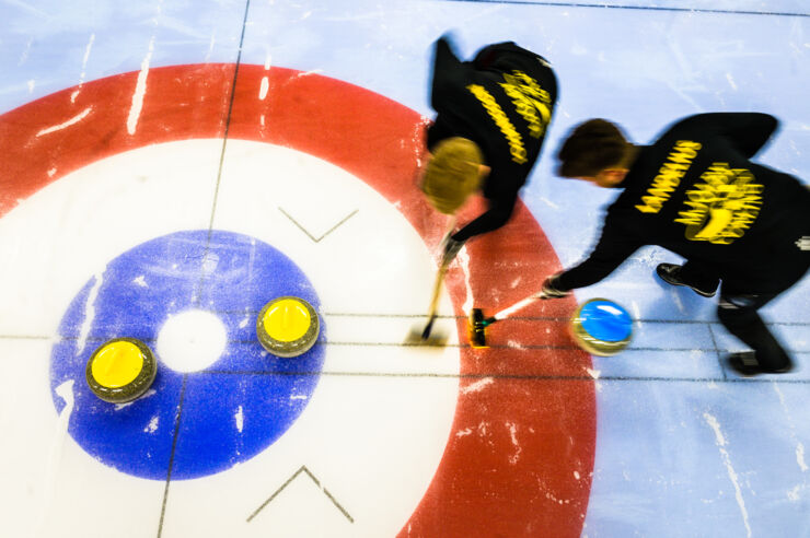 Bild på Alfons Johansson och Axel Landelius, LiU Elitidrott.