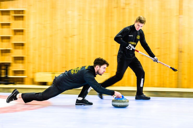 Bild på Axel Landelius och Alfons Johansson, LiU Elitidrott.