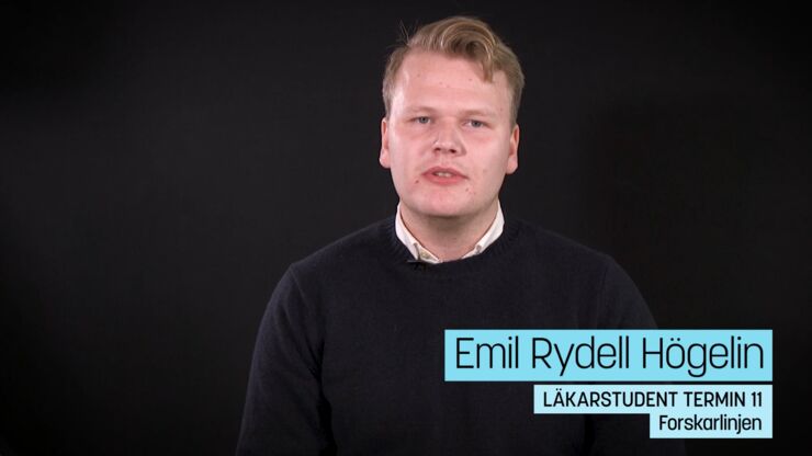 Emil Rydell Högelin, läkarstudent