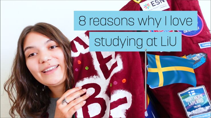 Screen shot from 8 reasons why I love studying at Linköping University