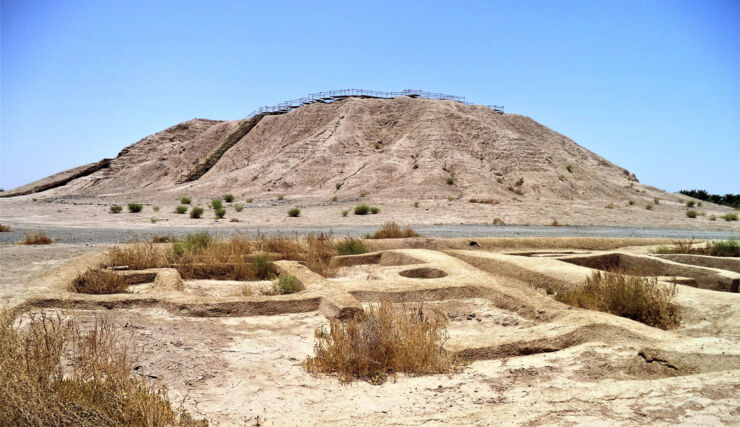 Archeological site in desert.