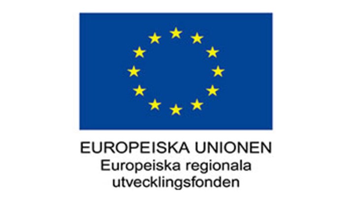 Logotype av Europeiska Regionala Utvecklingsfonden.