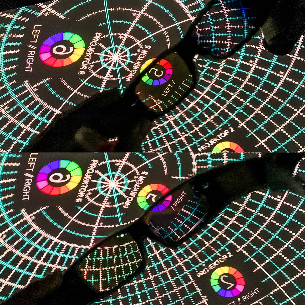 Visualiseringscenter Domen genom 3D-glasögon.