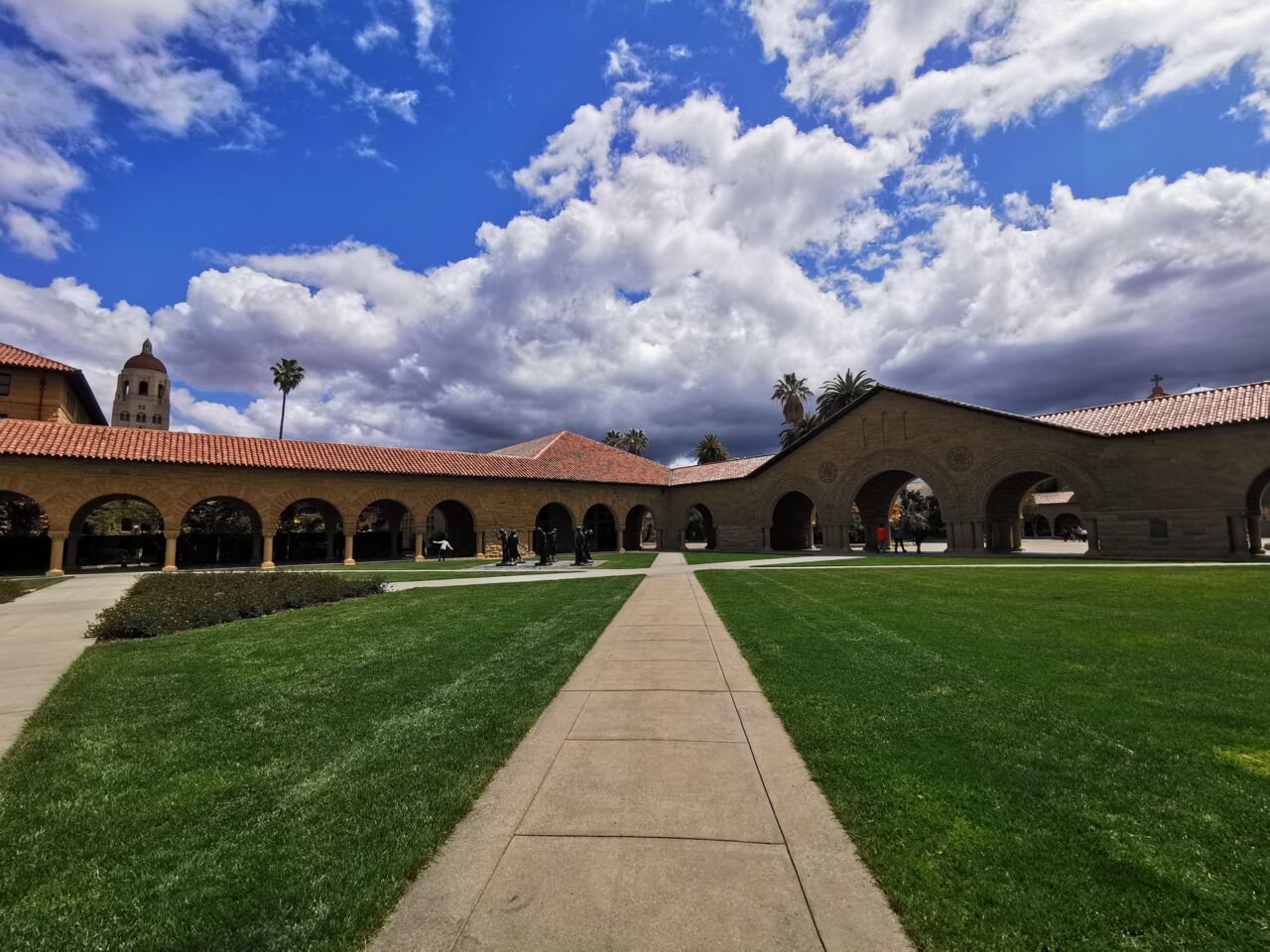 Photo of campus at Stanford University.
