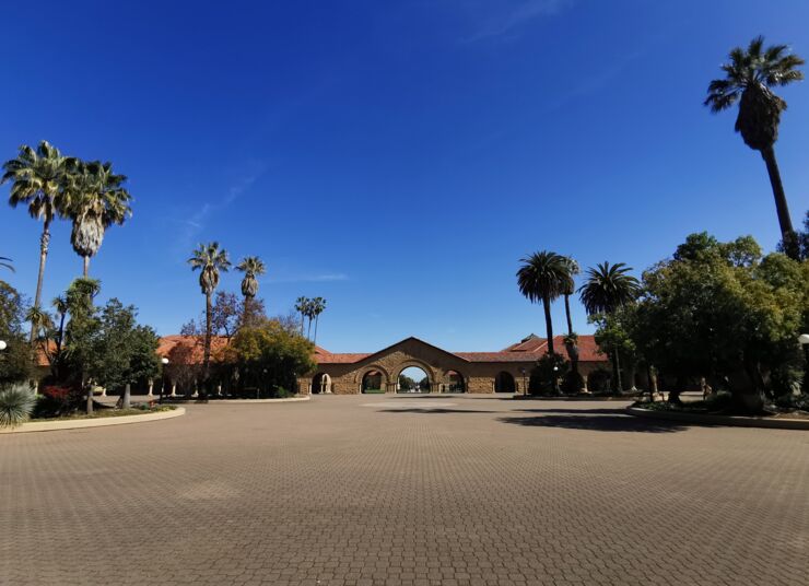 Photo of campus at Stanford University.