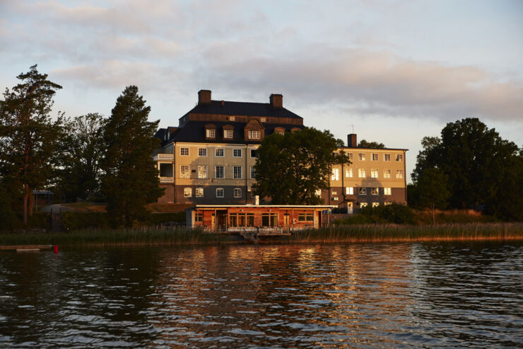 Foto på konferenshotellet Rimforsa Strand vid sjön
