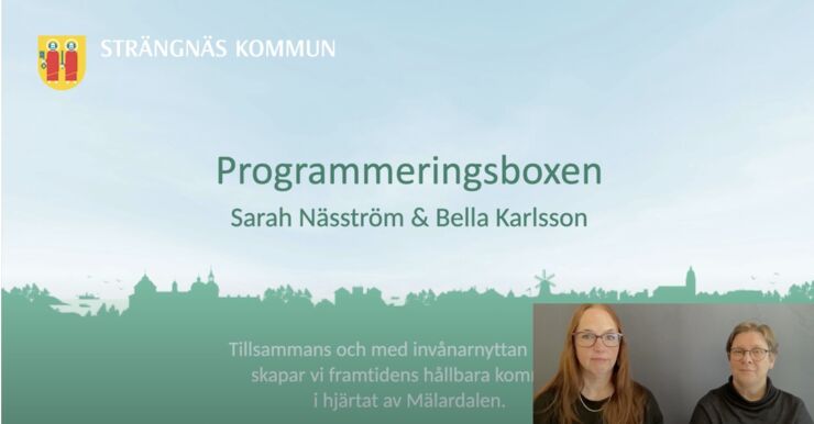 Startsida för CETIS webbinarium programmering i förskolan. 