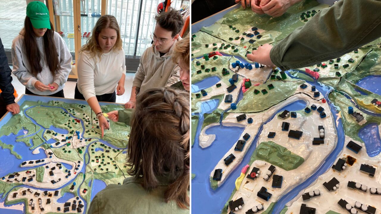 Geografistudenter på exkursion i Karlstad