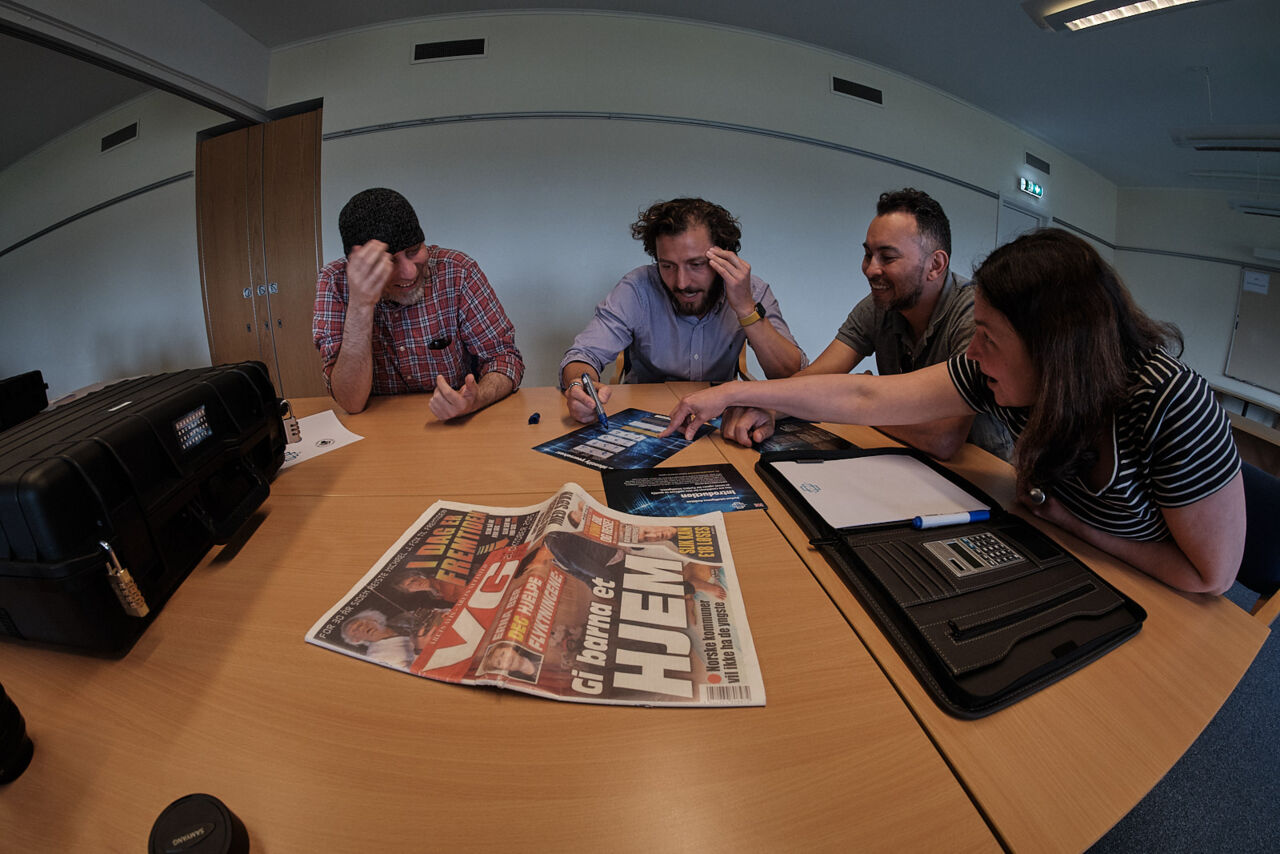 The group leaders from WCMM discuss.