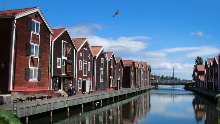 Photo from Hudiksvall, harbour.