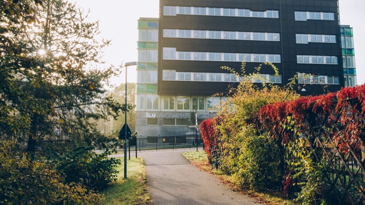 Exterior of building at Campus University Hospital in autumn