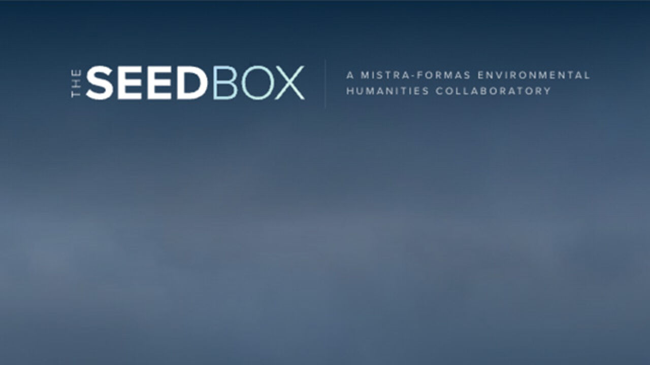 Dark clouds and the text 