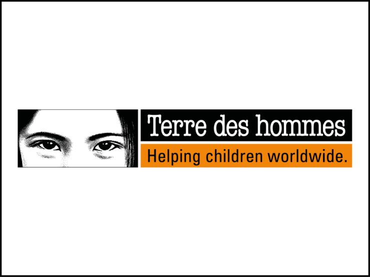 Logotyp Terre des hommes på vit bakgrund