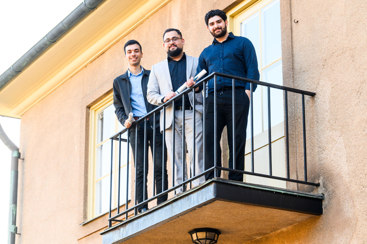 Pedram Abbasnejad, Yousef Matti och Dennis Moradkhani