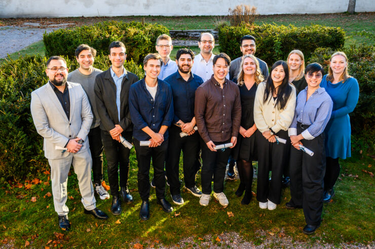 Gruppbild på stipendiemottagare