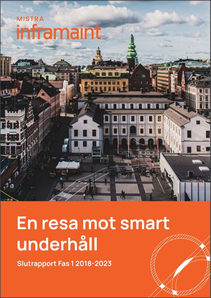 Rapportomslag med en bild på en stad 