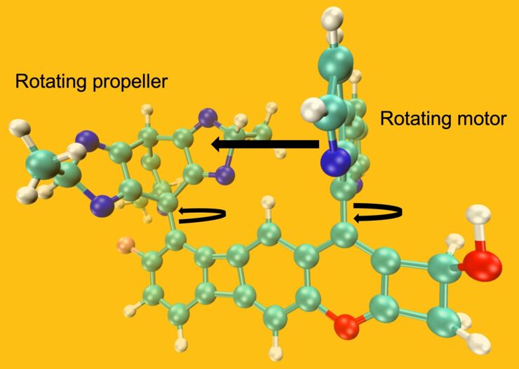 illustration of molecular structure.