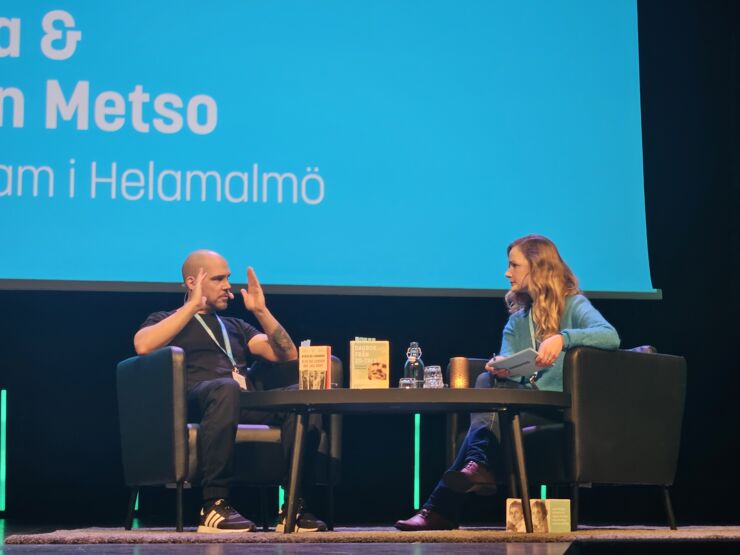 Nicolas Lunabba och Frida Johansson Metso Barnafridskonferensen 2024