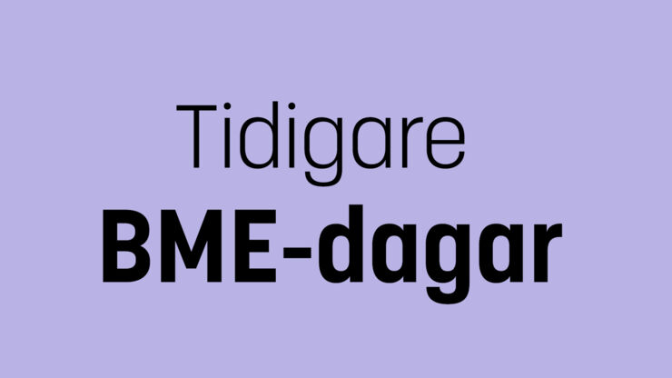 Tidigare BME-dagar.