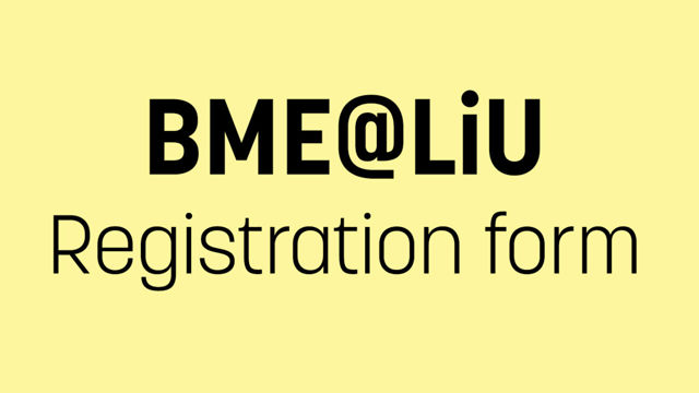 BME@LiU registration.