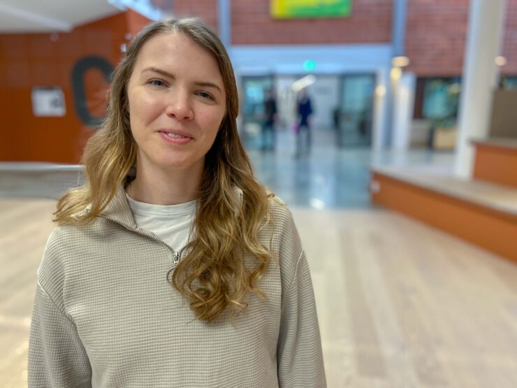 Portrait of Amanda Lindström, doctoral student at Linköping University.
