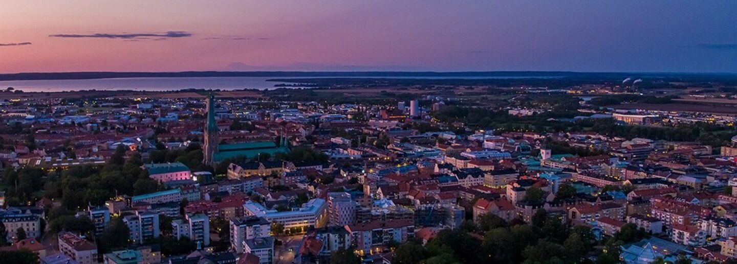 Drönarbild på Linköping