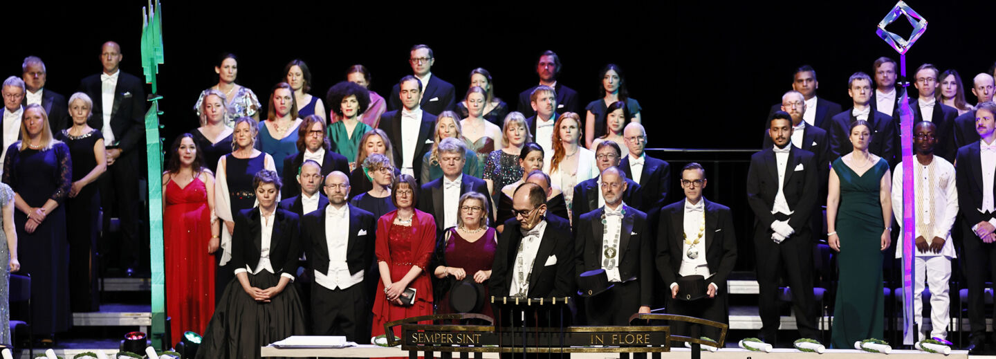 Rektorn vid LiU håller tal på Akademiska högtider.