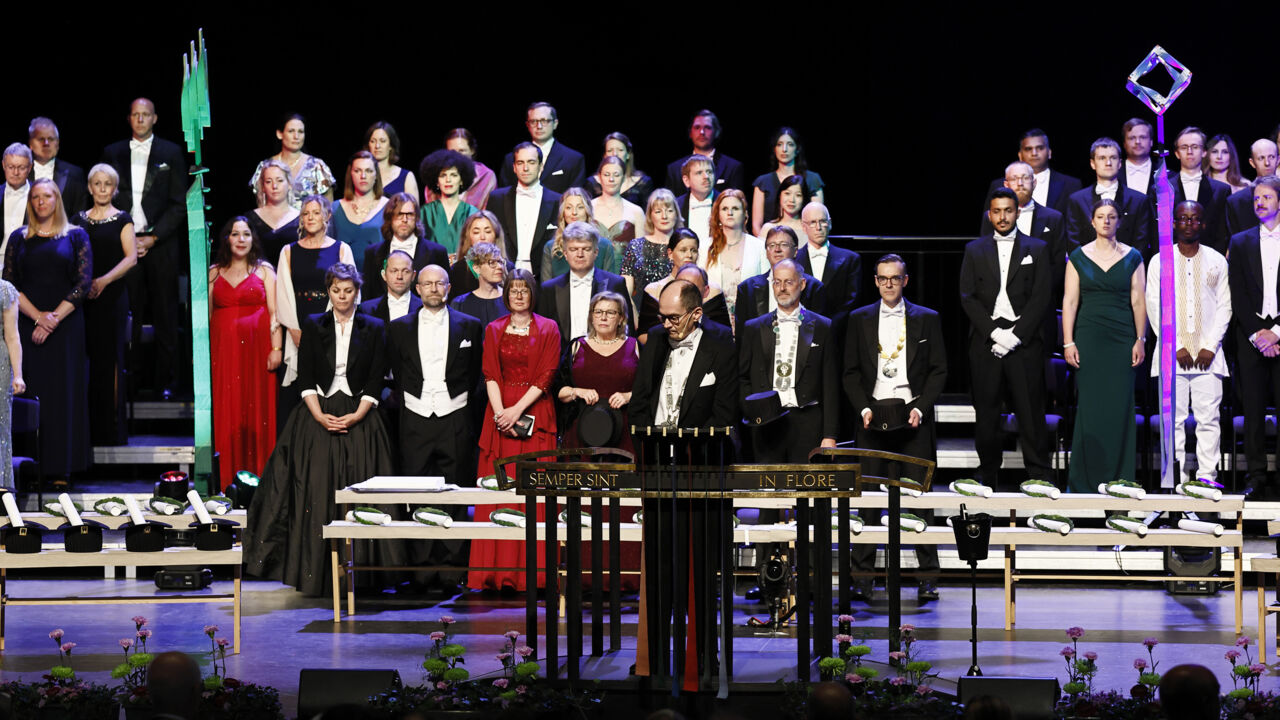 Vice-Chancellor at LiU are holding a speach at Academic Celebrations.