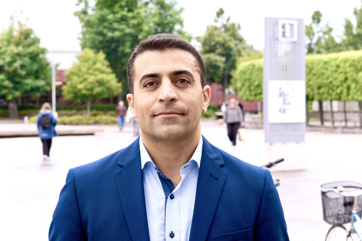 Ehab Abu Sa'a, doktorand vid avdelningen Projekt, innovationer och entreprenörskap.