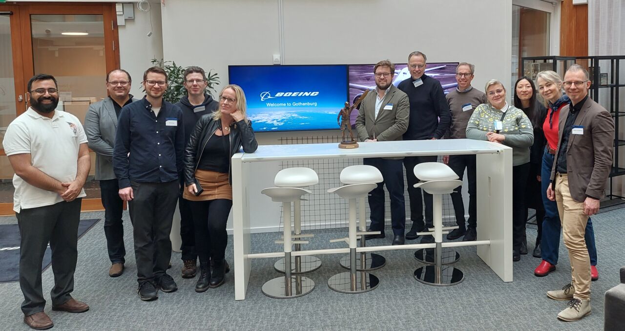LOGIFLY på besök hos Boeing i Göteborg.